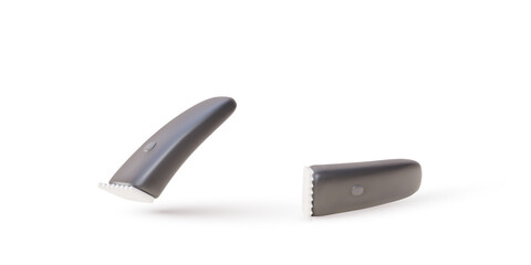 3d realistic two electric hair clippers. Vector illustration.
