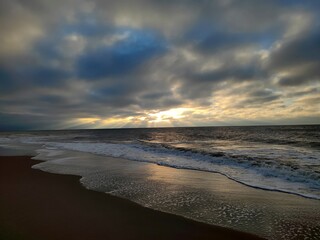 Abenstimmung an der Nordseeküste