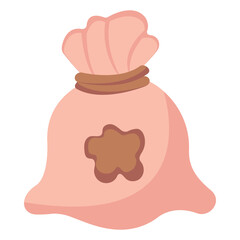 Ready to use flat icon of money sack 