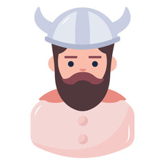 Look at this fantasy character flat icon 