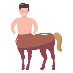 Look at this fantasy character flat icon 