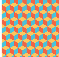 3d geometric seamless pattern background