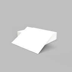 envelope mockup isolated 3d illustration