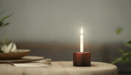 Chill candle background generative ai
