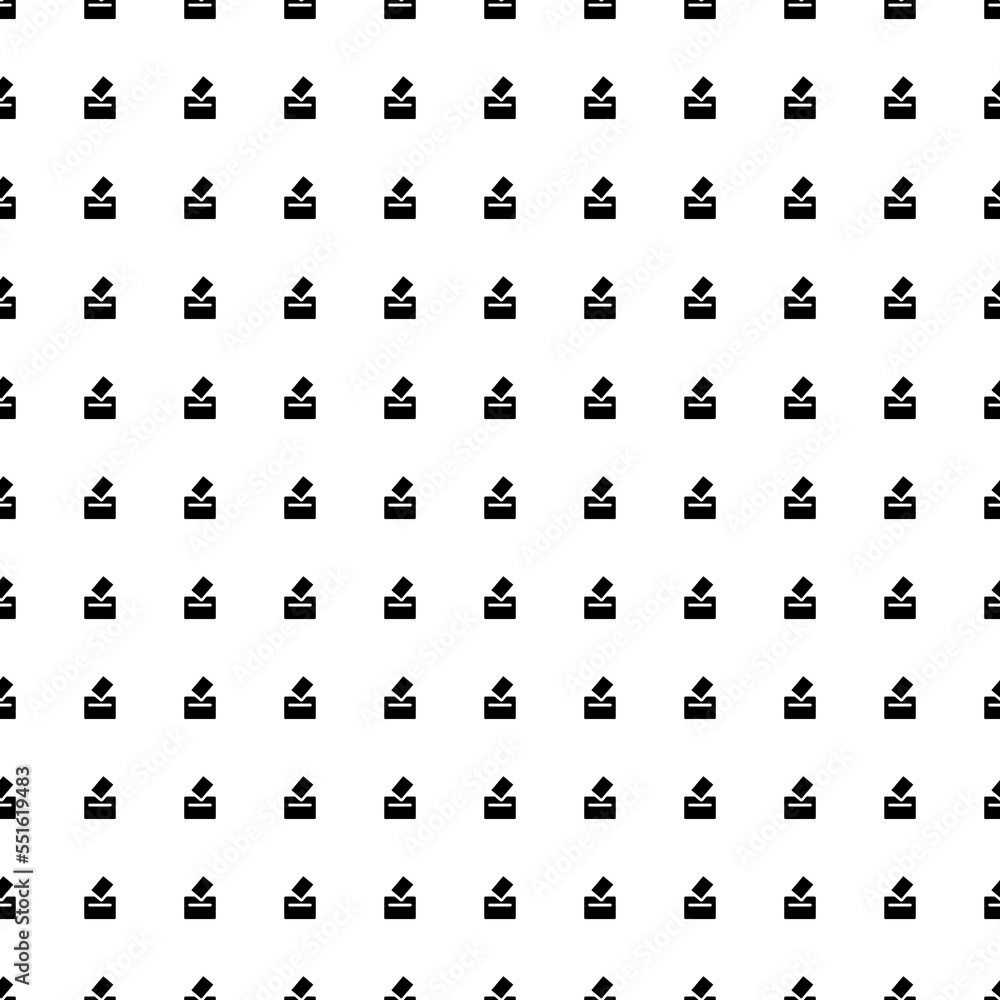 Poster square seamless background pattern from geometric shapes. the pattern is evenly filled with big blac