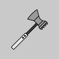 Meat hammer vector icon. Kitchen appliance