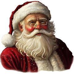 santa claus with christmas tree