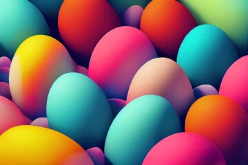 Fototapeta na wymiar colorful eggs abstract art