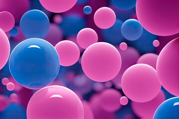 pink and blue balls background