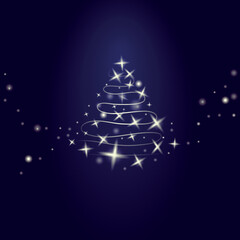 abstract christmas tree