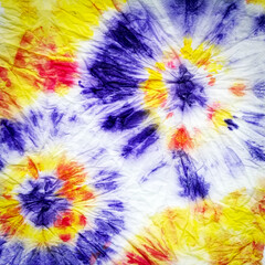 Obraz premium White Shibori Process. Shibori Fabric.