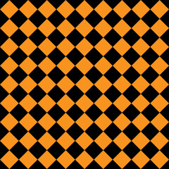 pattern, seamless, rhombus in rhombus color, black, orange