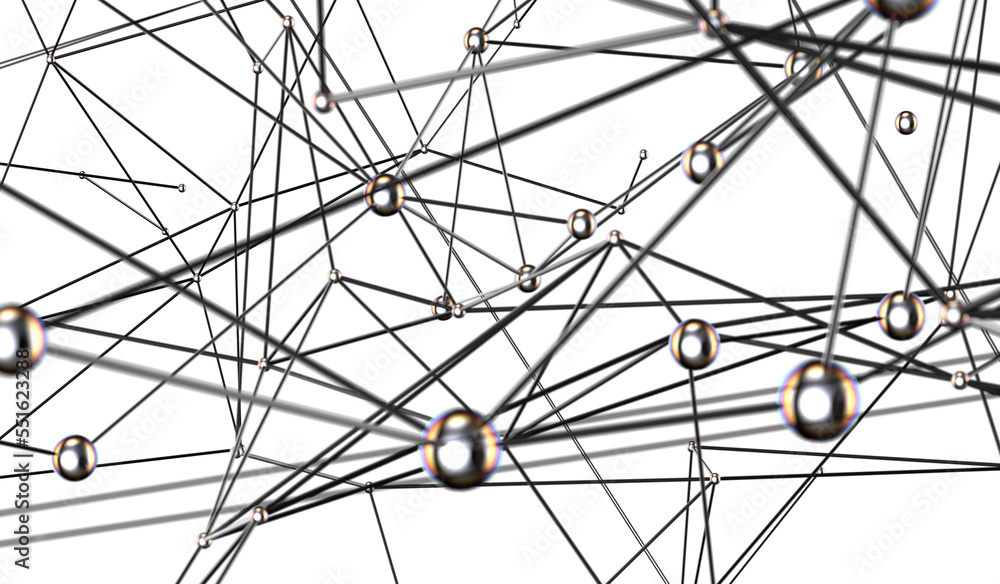 Poster abstract futuristic network on background illustration