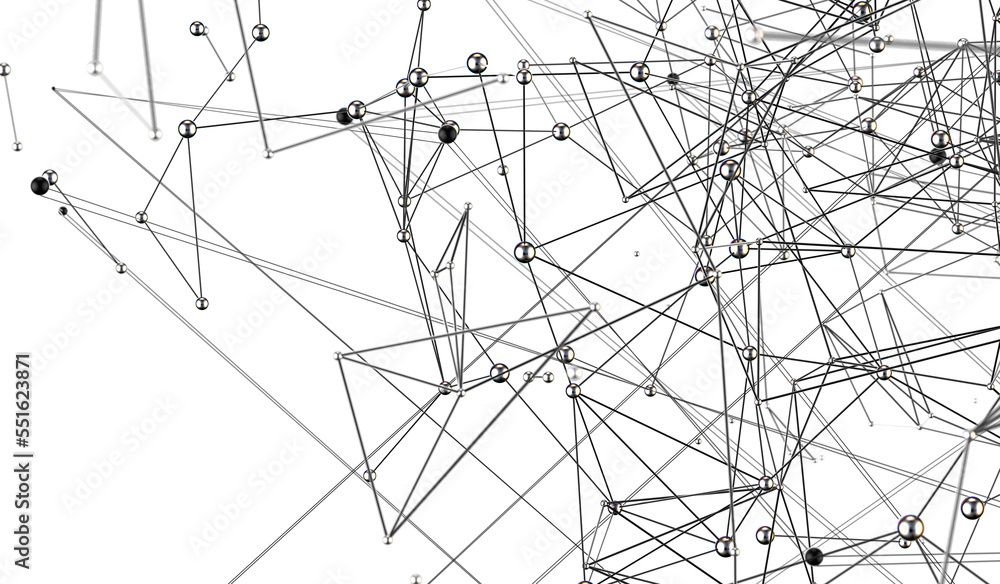 Poster abstract futuristic network on background illustration