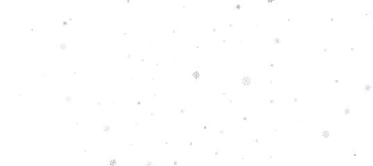 Snowflakes and bokeh lights on the blue Merry Christmas background. 3D render