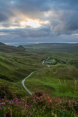 Quiraing valley at the morning , Isle of Skye, Scotland
