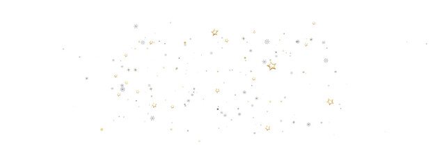 Snowflakes and bokeh lights on the blue Merry Christmas background. 3D render