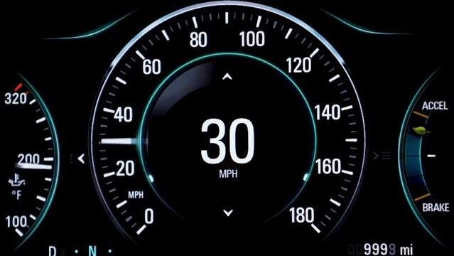 Car modern digital dashboard