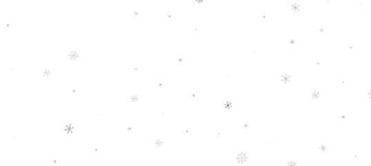 Snowflakes and bokeh lights on the blue Merry Christmas background. 3D render
