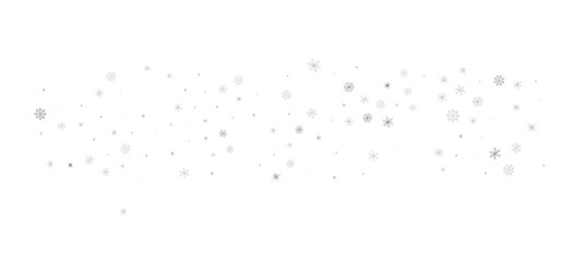 Snowflakes Falling On Snow - Winter Banner