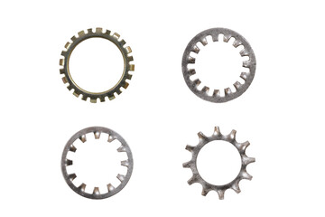 Picture of different serrated washer styles