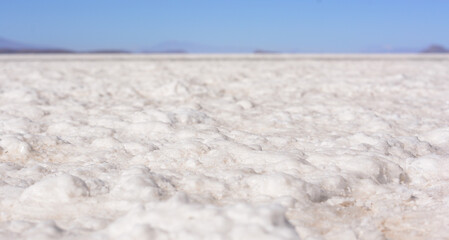 detalhe no sal do salar de uyuni