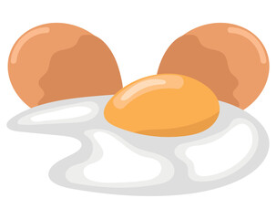 fried and boiled eggs