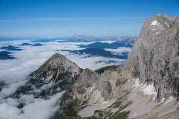 Amazing austrian mountain view at Dachstein. The highest mountain in upper austria and styria. 