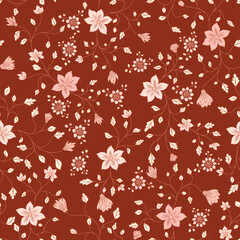 Beautiful Ditsy Swirl Pattern