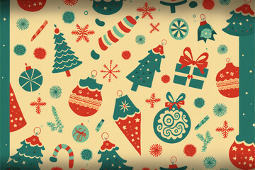 background with christmas balls