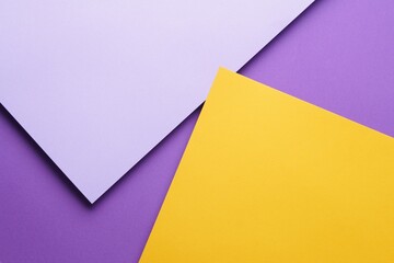 Colorful paper sheets as background, top view