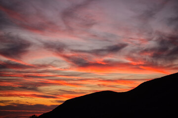 Sunset Sky at Golden Gate Bay in San Francisco