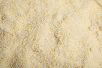 Pile of almond flour as background, top view