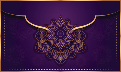 Luxury mandala art with background Arabic Islamic style.