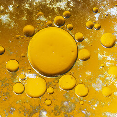 Reaction of liquid bubbles