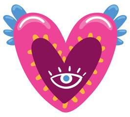 drawing heart decoration