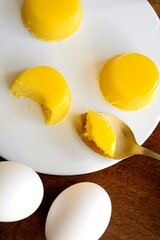 Quindim brazilian Egg Yolk dessert