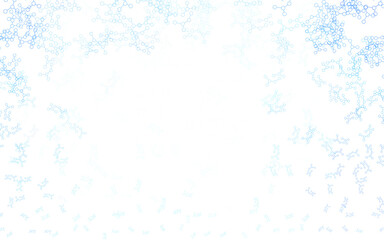 Obraz premium Light BLUE vector pattern with artificial intelligence network.