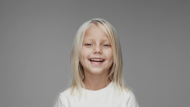 Happy Smiling People Looking at Camera of Multiracial and Multiethnic Close-up. Collage of Positive Beautiful Human. Fun Person Concept Various Many Ethnic, Diverse, Equality Race, Nationality View 4k