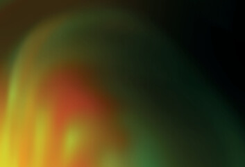 Dark Green, Yellow vector abstract blurred background.