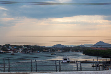 Fototapeta premium Rio Guarapari Guarapari região metropolitana de Vitória, Espirito Santo, Brasil