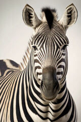 Fototapeta na wymiar zebra close up - ai generated