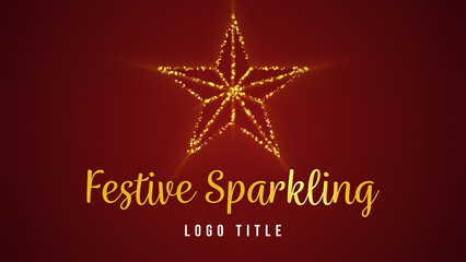 Festive Sparkling Logo Title