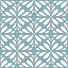 Abstract ornaments seamless floral waves pattern for wrapping paper and fabrics and linens and kids clothes print