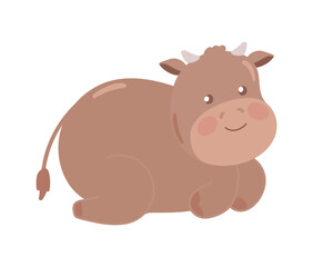 cute ox icon