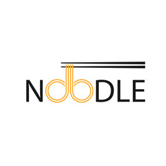 noodle food restaurant logo design symnol