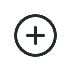 Add icon, plus icon,simple illustration
