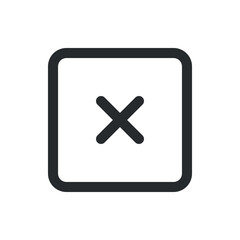 Obraz premium Close vector icon , close illustration