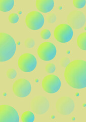 Abstract background. Futuristic, glowing, colorful circles illustration. Multidimensional effect. 