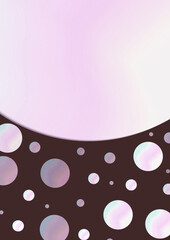 Abstract background. Futuristic, glowing, colorful circles illustration. Multidimensional effect. 